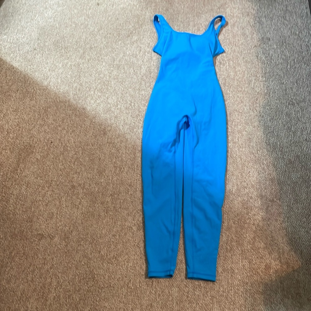 YEOREO Long Sleeve Jumpsuit for Women Workout V Back Bodysuit.